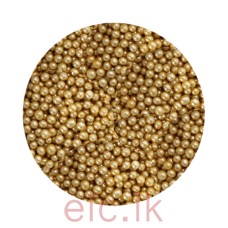 SUGAR PEARLS - 2mm GOLD (20g)