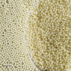 SUGAR PEARLS -  4mm IVORY (20g)