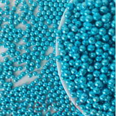 SUGAR PEARLS - 6mm Metallic BLUE (20g)