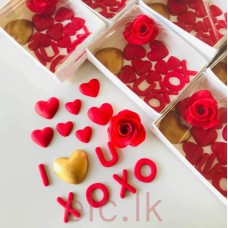 NEW VALENTINE RED ROSE AND HEARTS MIX PACK
