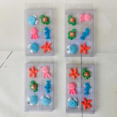 Sugar Decoration Shapes Sea Animal Pack of 6