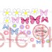 Happy Birthday flowers Cake Scene Wafer Topper Set PINK