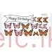 Happy Birthday Cake Scene Wafer Topper Sets  