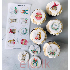 EDIBLE WAFER TOPPERS SET - EASTER 1