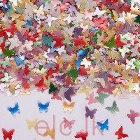 Edible Glitter Flakes - BUTTERFLIES multi color