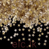 Edible Glitter Flakes - STARS Gold and Silver