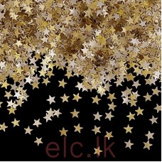 Edible Glitter Flakes - STARS Gold and Silver