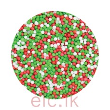 Icing Shapes - CHRISTMAS BLEND NONPAREILS mix (25g)