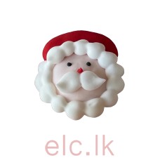 Sugar Shapes - Sugar SANTA FACE - 3D small 25mm