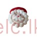 Sugar Shapes - Sugar SANTA FACE - 3D small 25mm