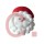 Sugar Shapes - Sugar SANTA FACE - 3D Large 40mm