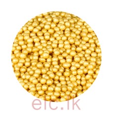 Sugar Pearls 2mm GOLD (Go Healthy) (20G), Gluten Free