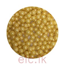 Sugar Pearls 4mm GOLD (Go Healthy) (20g)
