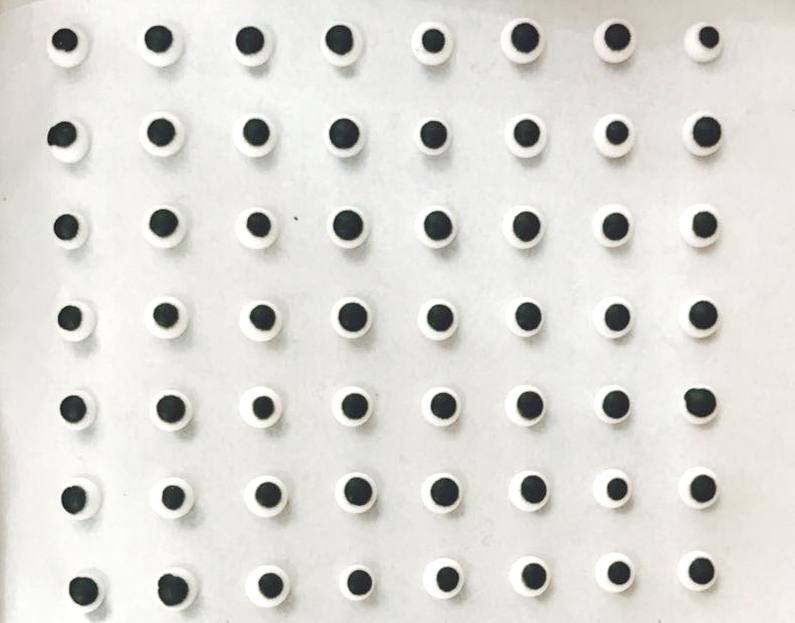 Icing Shapes Sugar Eyes BLACK & WHITE 6mm Each