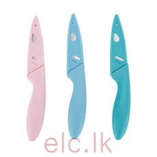 Coloured Paring Knife With Case - Assorted 