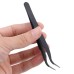 Tweezer Tool Fine tip curved - Black
