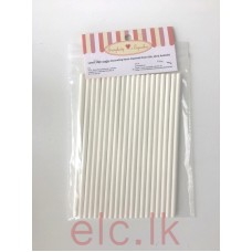 Lollipop sticks - PAPER 20 in a pack 4 1/2 X 5/32 inches  (11.5 cm)