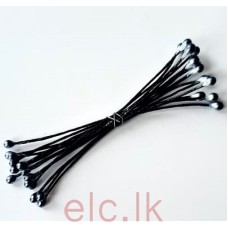 Flower Stamens  - ROUND Black medium 15pcs