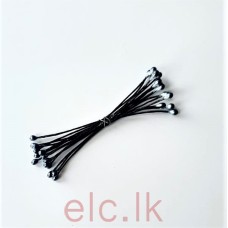 Flower Stamens  - ROUND Black small 15pcs