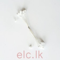 Flower Stamens - Split Head White 15pcs