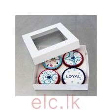 Loyal Biscuit Box Square 6 x 6 x 1 Inch