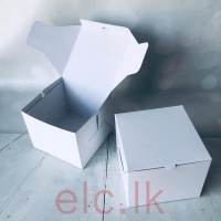 Cake Box - 6 x 6 x 5 Inch WHITE