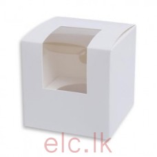 Cupcake Box with insert - Single Hole WHITE