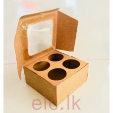 Cupcake Box with insert - 4 holes Craft