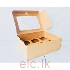 Cupcake Box with insert - 6 holes CRAFT