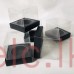 Clear Boxes - 3 x 3 x 3 Inch BLACK BASE