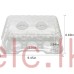 Clear Cupcake Box 6 Hole 