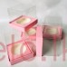 Clear Boxes - 3 x 3 x 3 Inch PINK BASE