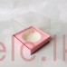 Clear Boxes - 3 x 3 x 3 Inch PINK BASE