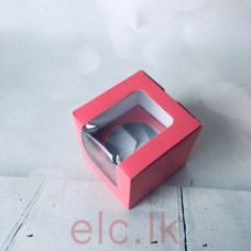 Cupcake Box with insert - Single Hole HOT PINK