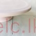 Heritage Cake Stand - Ceramic With Raised Rim - PINK D-11.5 inch H-3.81 inch 