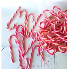 Candy canes - PINK AND IVORY 12cm 