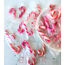 Christmas Candy Cane Mini PINK AND WHITE Assorted 5cm