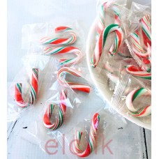 Candy cane - RED GREEN WHITE 5cm