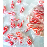 Candy cane - RED & WHITE 5cm