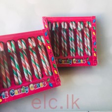 Candy canes - RED WHITE GREEN 12cm
