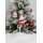 Plastic Topper - Full Santa With One Gift 4.5cm