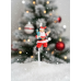 Plastic Topper - Full Santa With One Gift 4.5cm