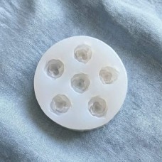 Silicon Mold Small Rose 6 Cavities