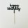 Topper Mirror Picks - Happy Birthday Black 10cm
