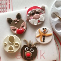 DIY Cookie decorating kit - Xmas Fondant Faces